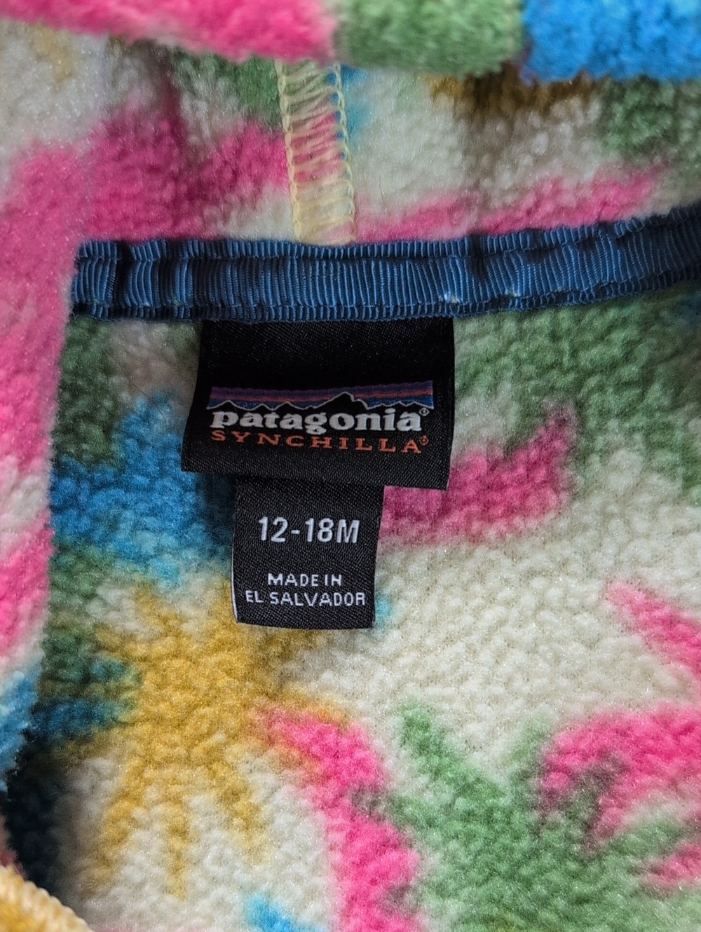 Patagonia 12-18 Month Hooded Fleece Zip - Picture 6 of 14